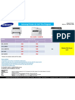 Samsung Printer and Scanner Q1 Sell-Thru Promotion