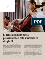 La Recepción de Las Suites para Violonchelo Solo Julia - Maria - Martinez