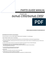 Parts Guide Manual Bizhub C552 - Bizhub C652