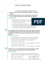 Quimica Ejercicios Resueltos Soluciones 2º Bachillerato Reacciones Acido Base