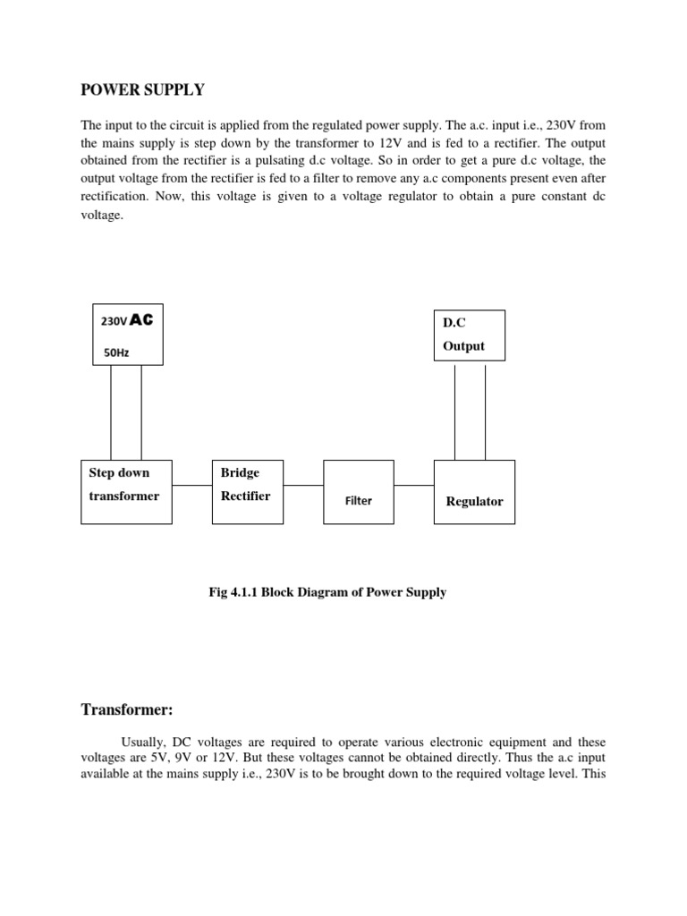 DC Output Voltage Regulation Process | PDF