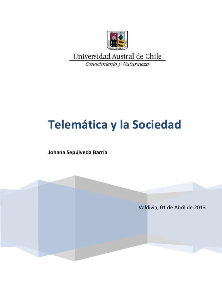 Telemática y su Impacto en la Sociedad | PDF | Sociedad | Sustentabilidad