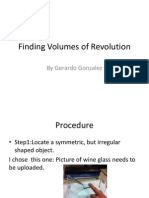 Finding Volumes of Revolution Project