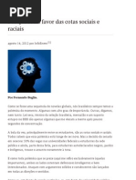 Por Que Sou a Favor Das Cotas Sociais e Raciais