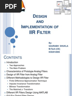 Design Butterworth Filter Using Bilinear Transformation