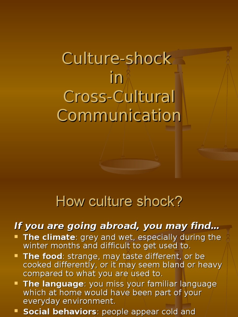 Culture Shock | Anxiety | Earth & Life Sciences