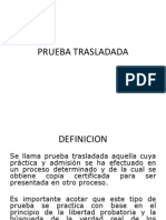 Prueba Trasladada