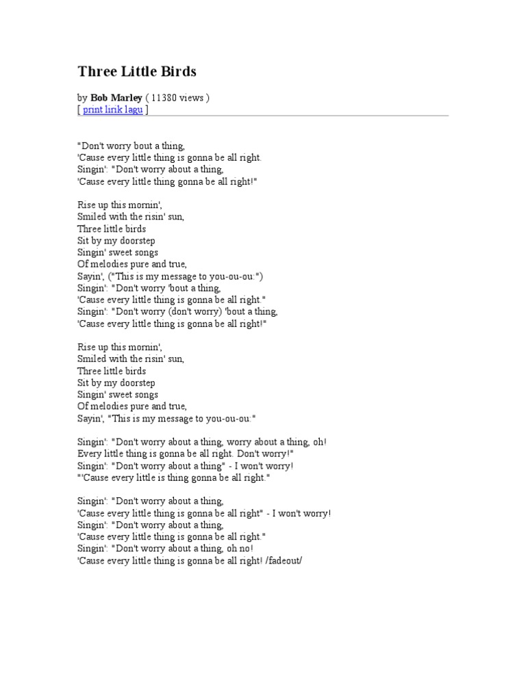Three Little Birds | PDF