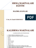 Seminer-2009-1 KALDIRMA MAKİNALARI EĞİTİM