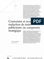 TRADUCCION DEL TEXTO PUBLICITARIO en Francés