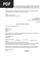 Contoh Surat Keterangan Asal Usul
