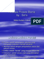 ANALISIS PROSES BISNIS