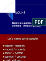 Nouns: Nouns Are Names of People, Animals, Things or Places