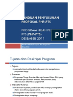 Pelatihan Penyusunan Proposal PHP-PTS-2011