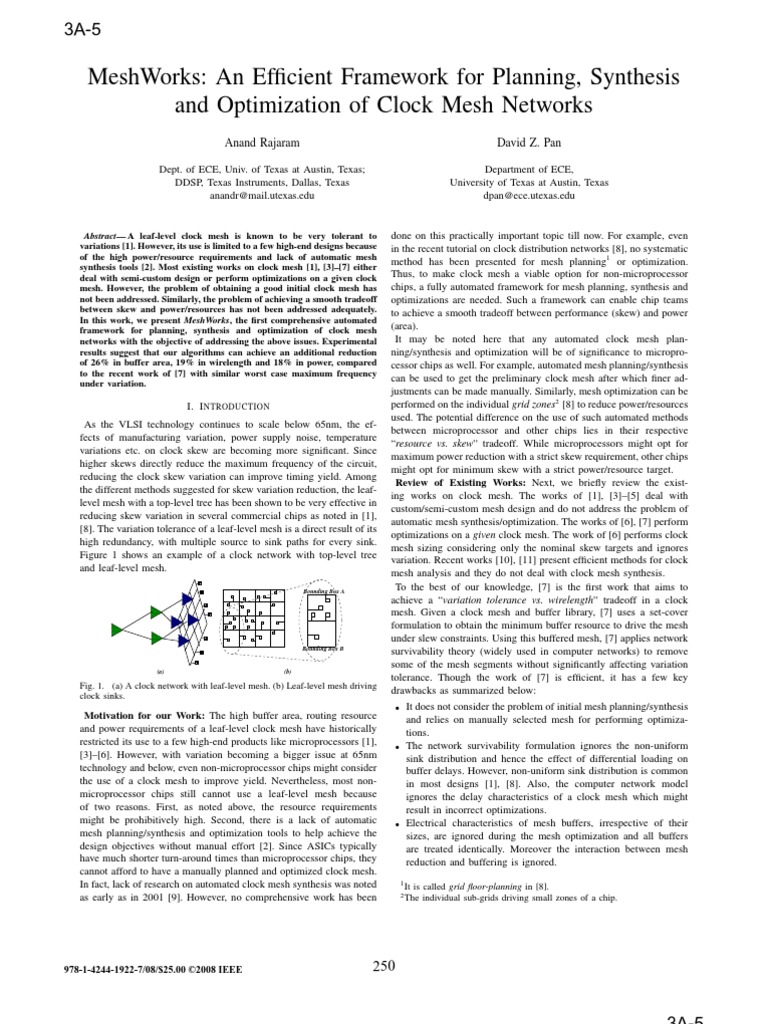 Meshworks: An Efficient Framework For Planning, Synthesis and ...