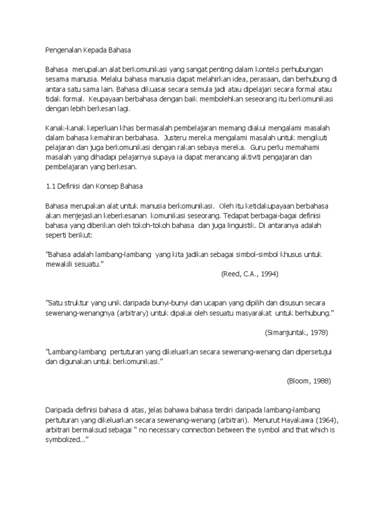 Bahasa Dan Komunikasi Pdf