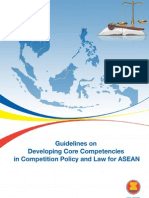 Guidelines on Developing Core Competencies in Competition Policy and Law for ASEAN