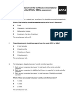 Example Questions CertIFRS SMEs Assessment