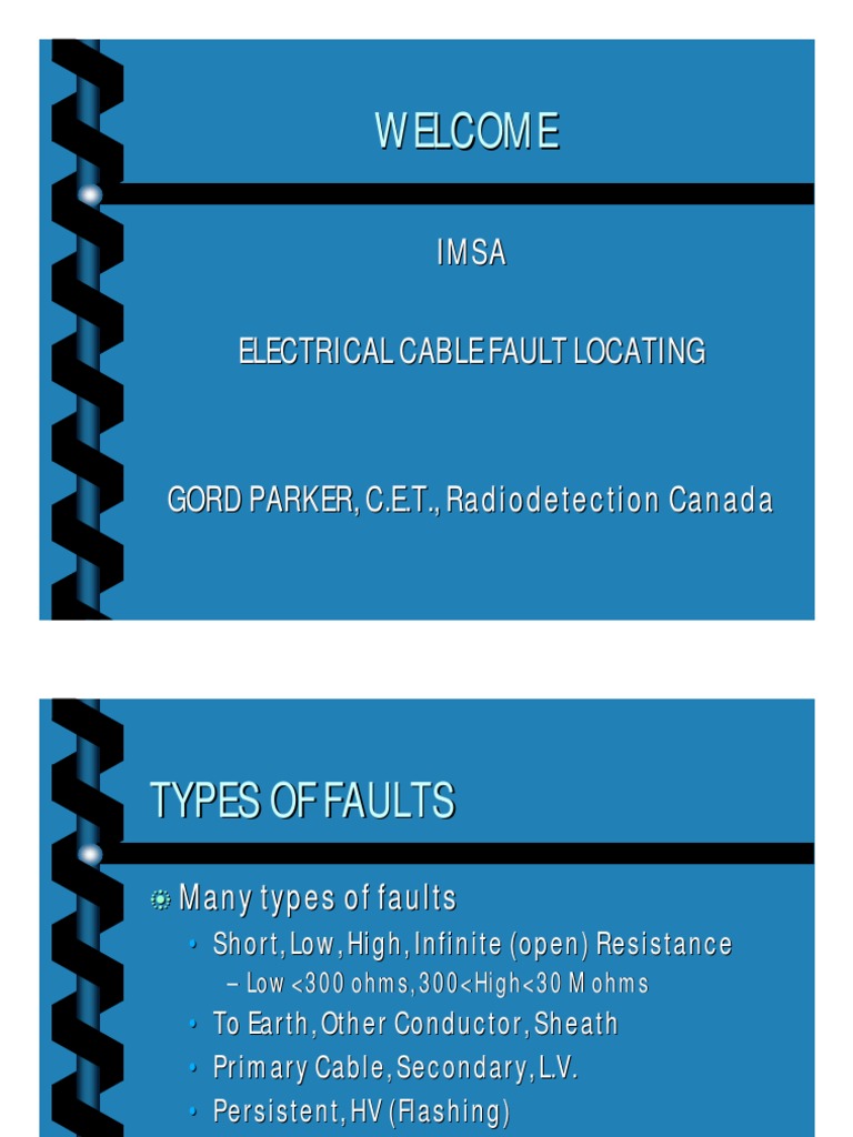 Electrical Cable Fault Locating Cable
