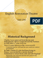 English Restoration Theatre