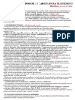 HECHOS 4.1-2, 17-20 - Un Dolor de Cabeza para El Enemigo