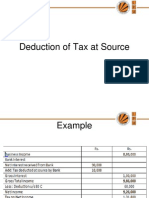Deduction of Tax at Source
