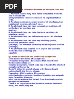Q1. What Is The Difference Between An Abstract Class and Interface?