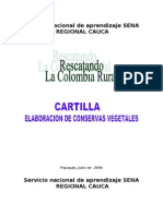 Cartilla. Elaboracuion de Conservas de Frutas y Hortalizas