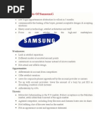 SWOT Analysis of SamsunG