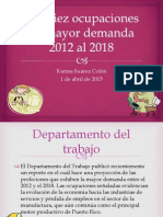 Las Diez Ocupaciones de Mayor Demanda 2012 Al