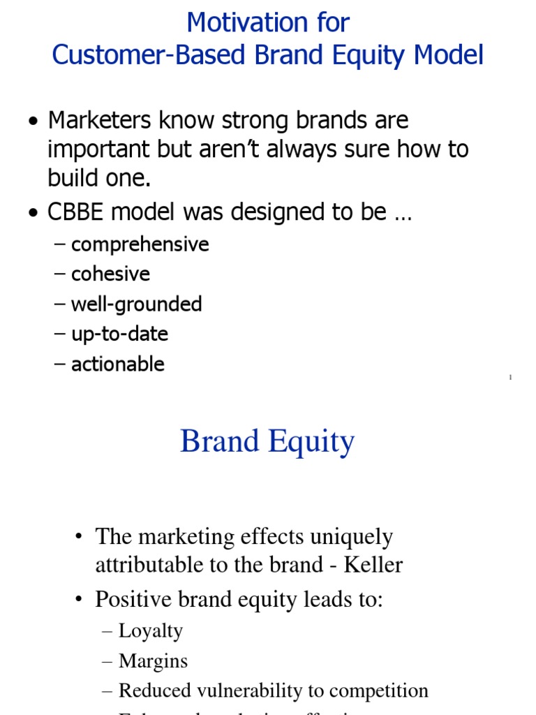 Building Customer-Based Brand Equity | PDF | Brand | Memory