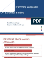 Adbms PPT of C++ Binding and PPL