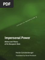 Gerstenberger, H., Fernbach, D. (TR.) - Impersonal Power (Historical Materialism Book Series) (2007)