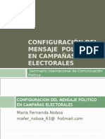 Configuración Del Mensaje Político en Campañas Electorales