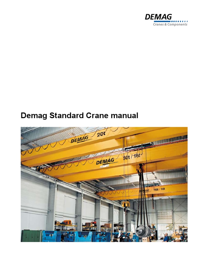Cranes DEMAG Catalogue | PDF | Crane (Machine