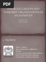 Insurgent Groups and Terrorist Organizations in Afghanistan