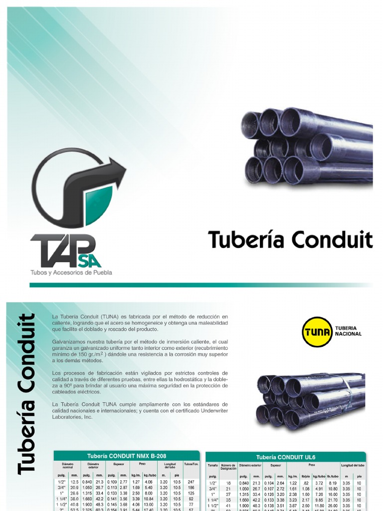 Tubería Conduit | PDF