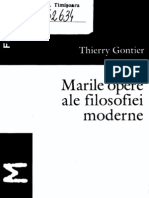 Thierry Gonthier - Marile Opere Ale Filosofiei Moderne