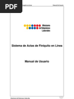Manual de Usuario - Actas de Finiquito