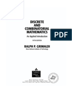 Discrete and Combinatorial Mathematics - An Applied Introduction 5th Ed - R. Grimaldi (Pearson, 2004) WW