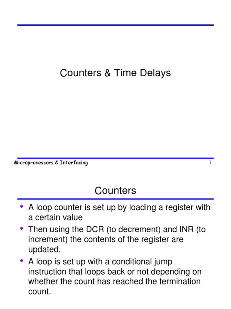 Time Delay Calculations Control Flow Instruction Set Free 30day