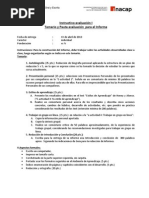 Instructivo y Pauta de Informe 1