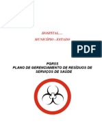 Plano de gerenciamento de resíduos hospitalares MG