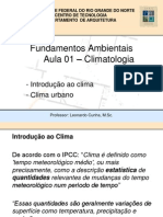 Aula 01-Clima Urbano