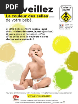 Depliant Alerte Jaune Campagne Info Pour Le Depistage Des Maladies Du Foie Chez Les Bebes Pdf Allaitement Specialites Medicales