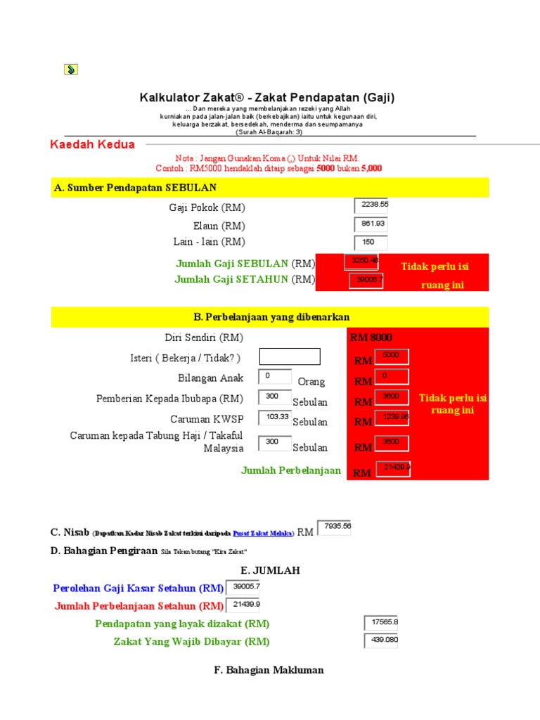 Kalkulator Zakat PDF