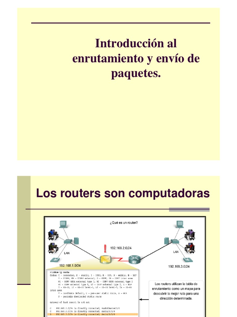 Introduccion Al Enrutamiento y Envío de Paquetes | PDF