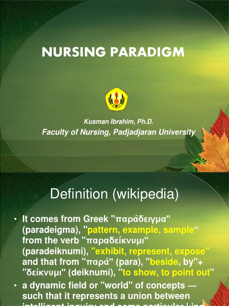 Paradigma Keperawatan Rev Paradigm Alternative Medicine