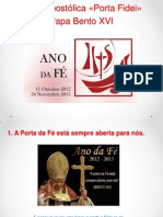 Carta Apostólica «Porta Fidei» resumo