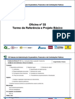 Oficina 33 Termo de Referencia e Projeto Basico